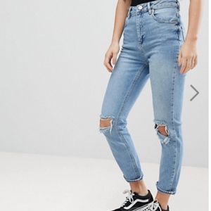 ASOS DESIGN Petite Farleigh slim mom jeans